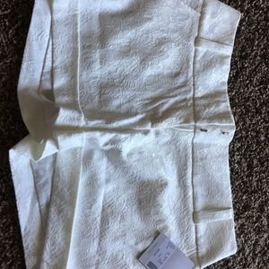 Lace White Shorts