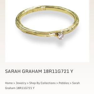 Sarah Graham gold & diamond stackable ring