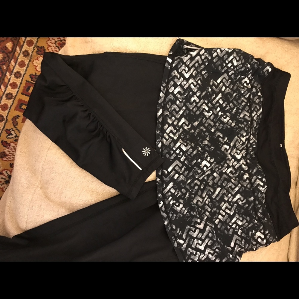 Athleta Leggings with attached skirt size M