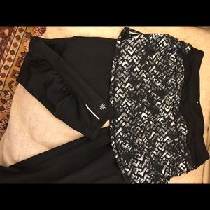 Athleta Leggings with attached skirt size M