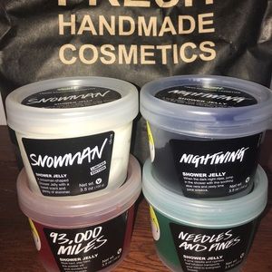 4 lush brand new shower jellies.