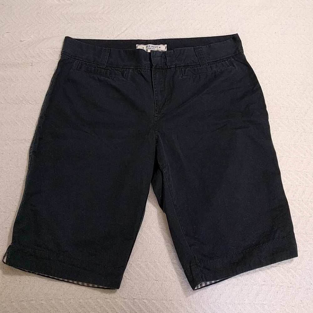 Navy blue bermuda shorts