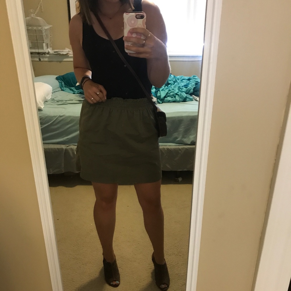 Green J-Crew Skirt