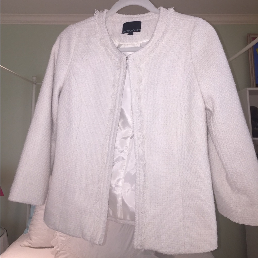Cream Cynthia Rowley Blazer/Jacket