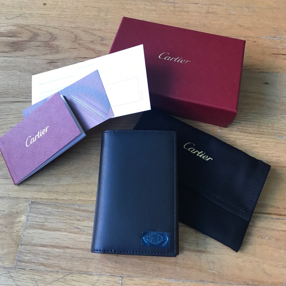 Cartier "Louis Cartier" men's wallet black NEW box