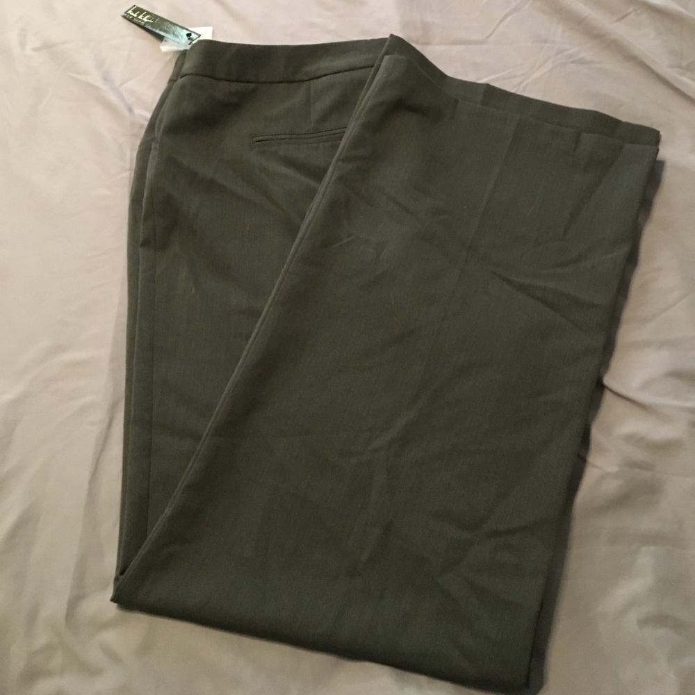 Dark Charcoal Heather Gray Trousers