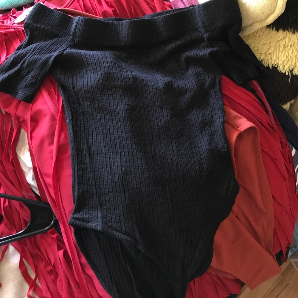 Off the shoulder body suit