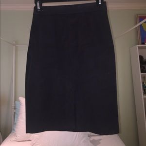 Banana Republic black pencil skirt with slit