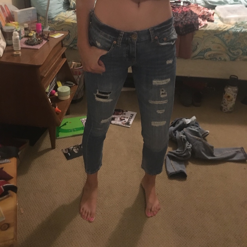 aeropostale cropped jeans