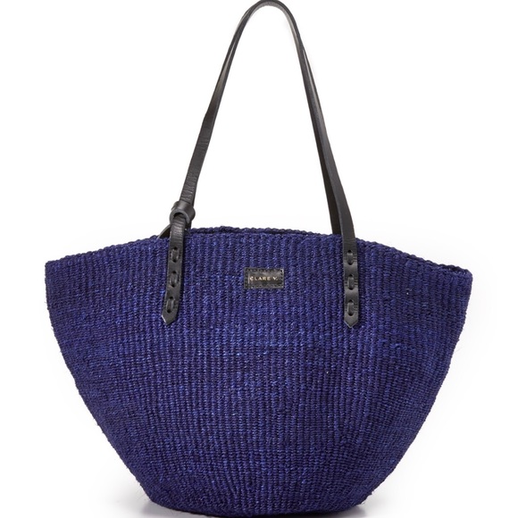 Clare V Handbags - Clare V. Woven Kenya Tote Bag in Cobalt