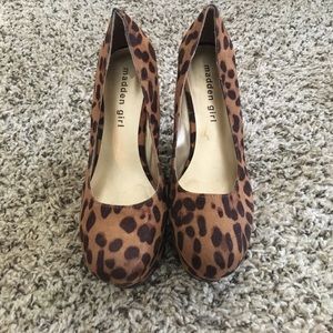 NWT Leopard Wedges
