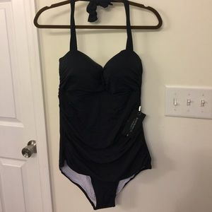 Black halter swimsuit. Brand new!