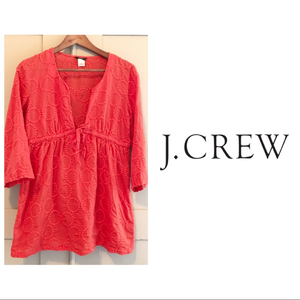J.Crew Orange Circle Tunic