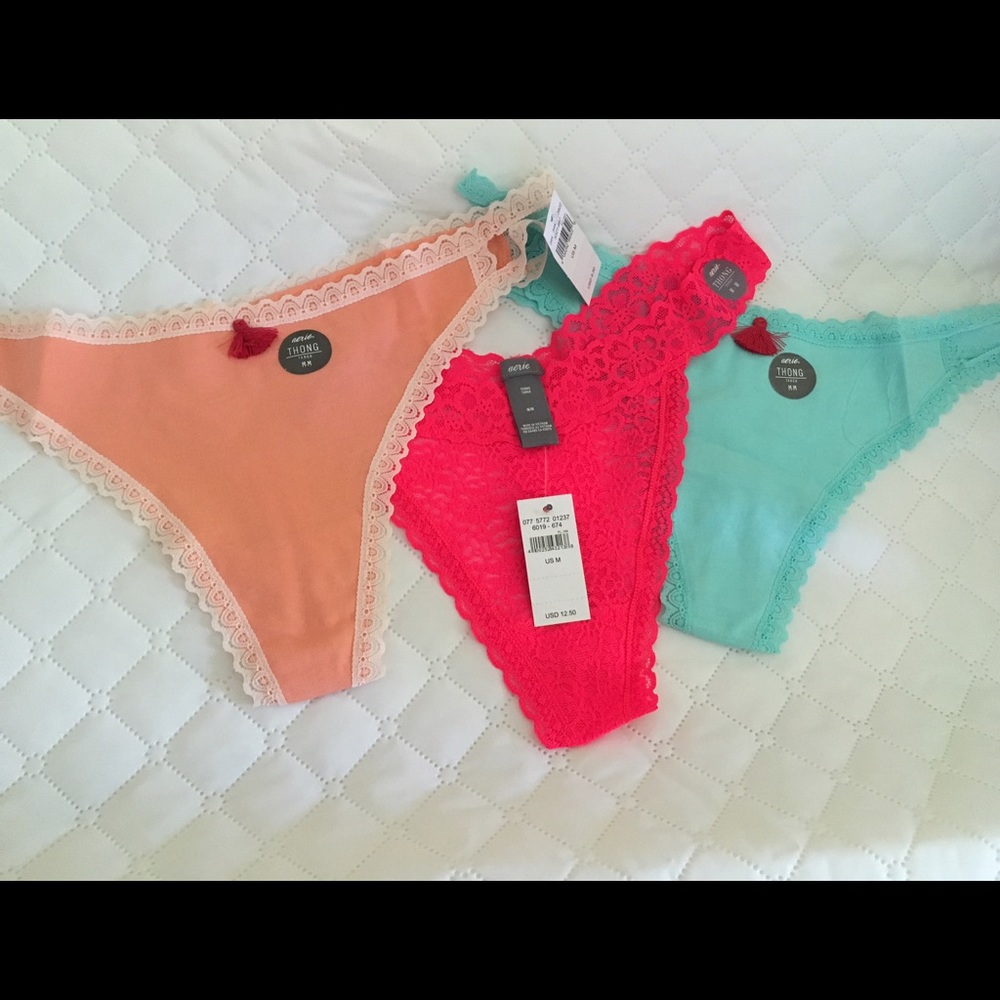 Bundle of 3 cute thongs