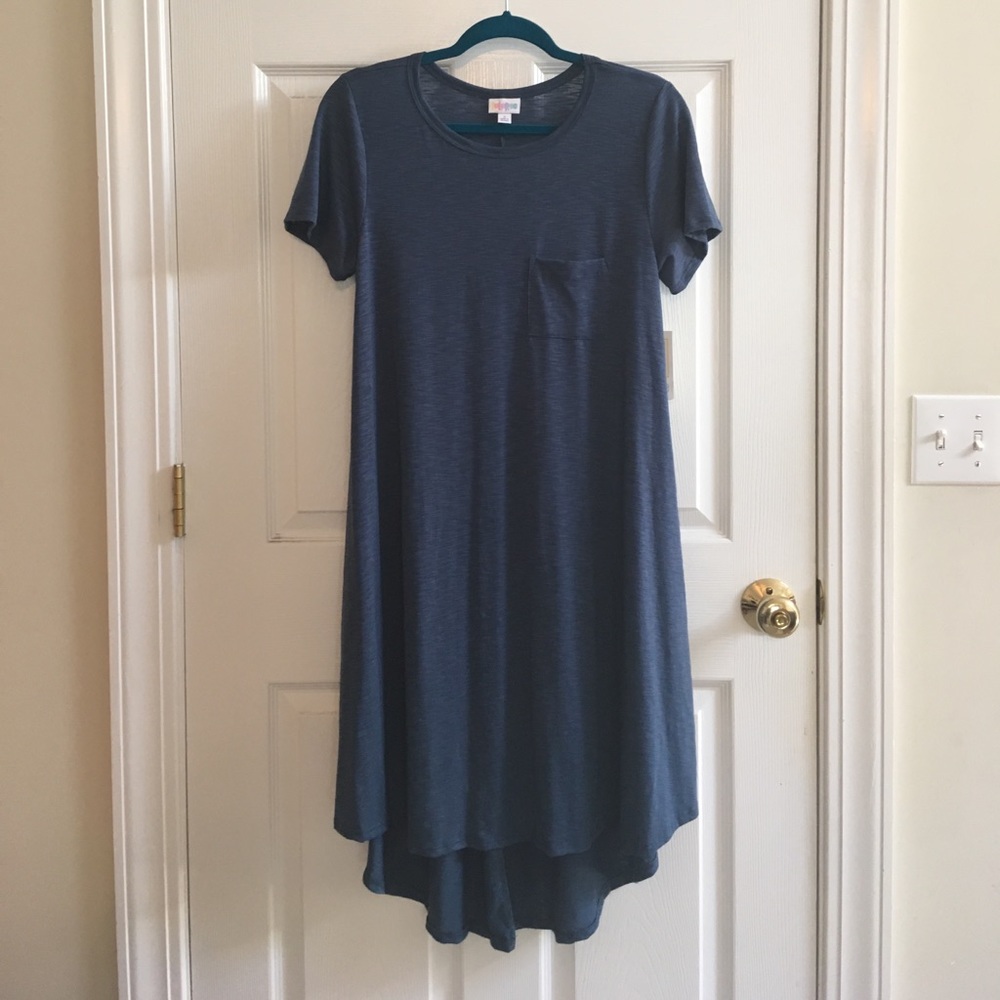 LuLaRoe Blue Carly T-Shirt Dress size S