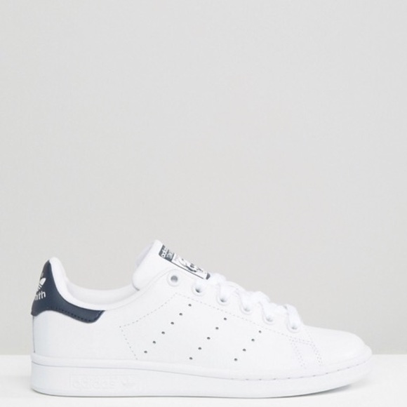 Adidas Orinigal Unisex White and Navy Stan Smiths - Picture 2 of 4