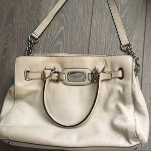 Michael Kors cream leather bag