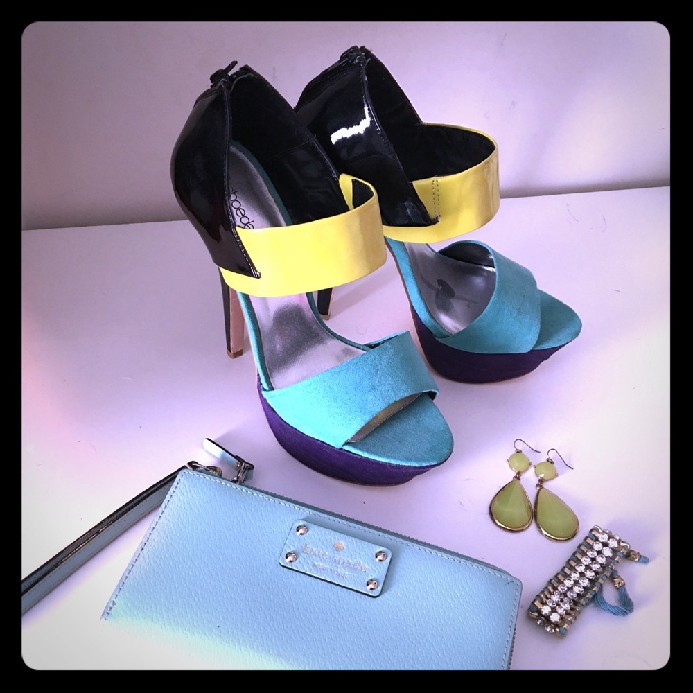 Heels 👠 (Teal, Yellow, Purple)