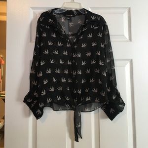 Sparrow blouse with tie Bottom