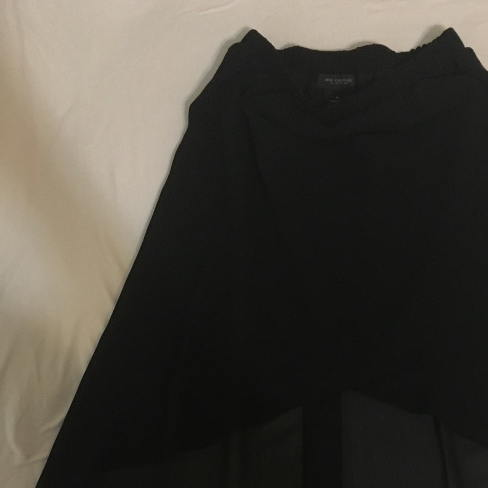 MM Couture Black High Low Skirt