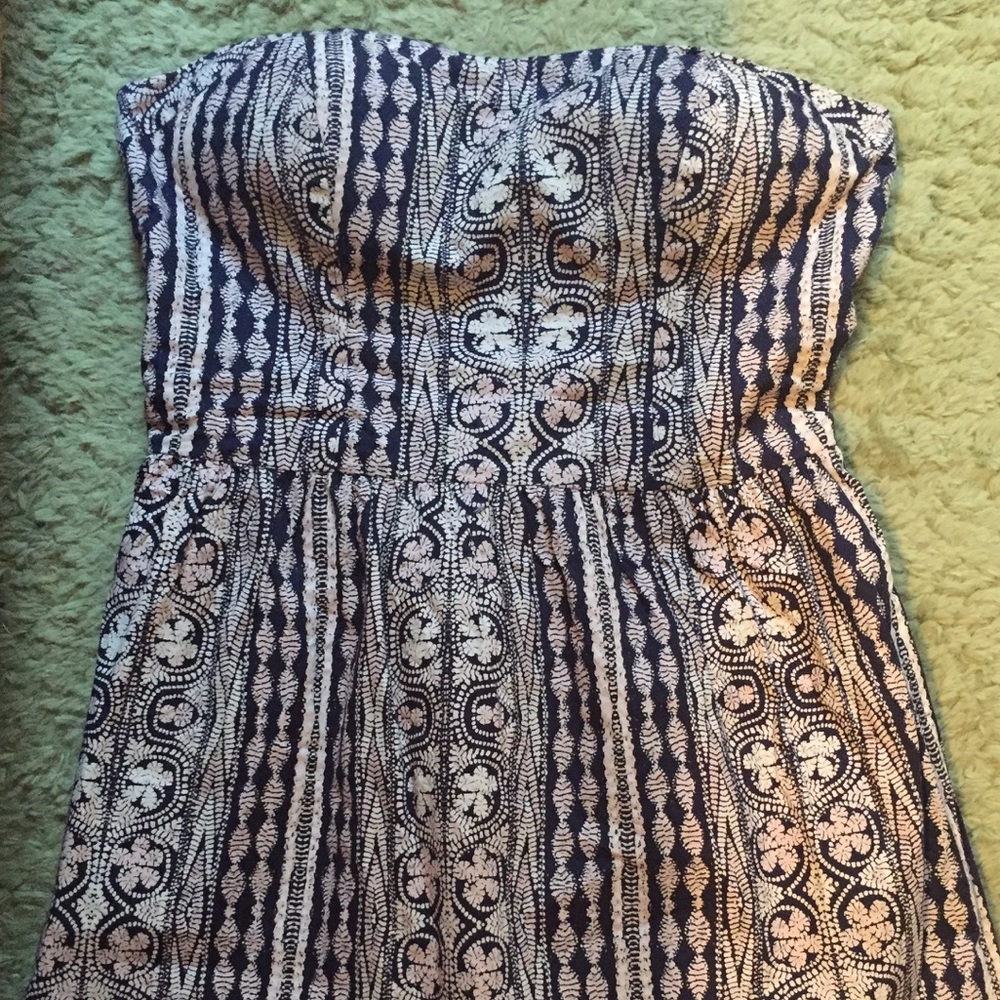 Strapless summer dress