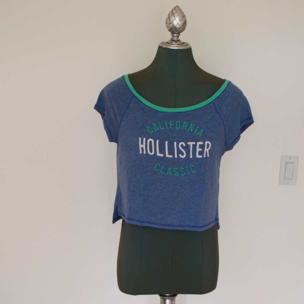 Hollister Blue Crop Top