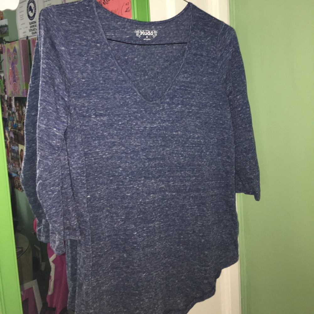 3/4 length high low shirt