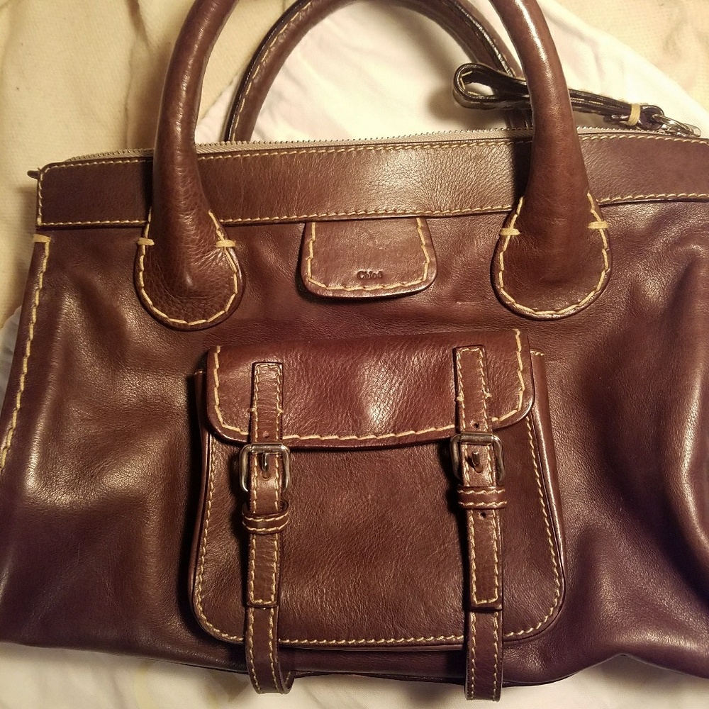 Chloé brown leather handbag