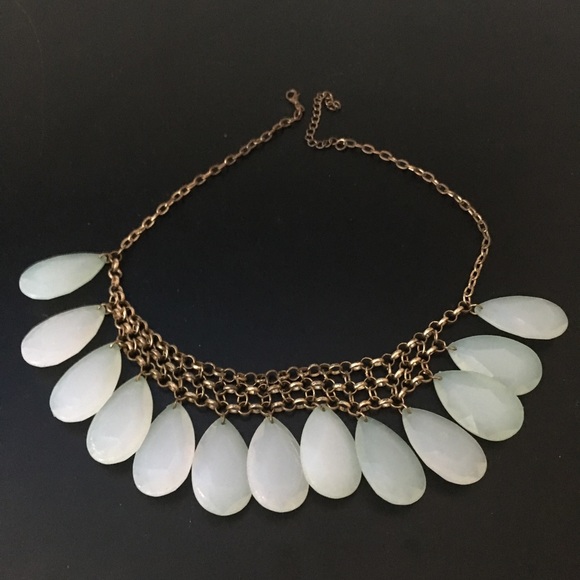 Aqua Teardrop Necklace - Picture 1 of 2