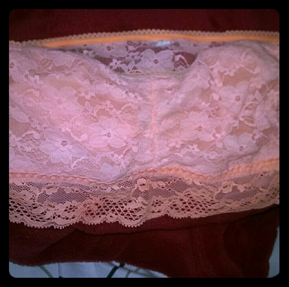 Peach Bandeau *lace*