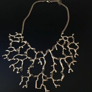 Gold Coral Necklace