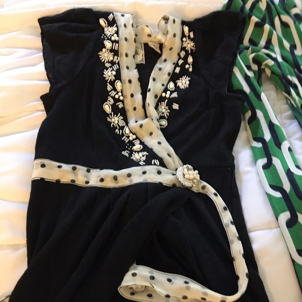 Black Beaded Blouse
