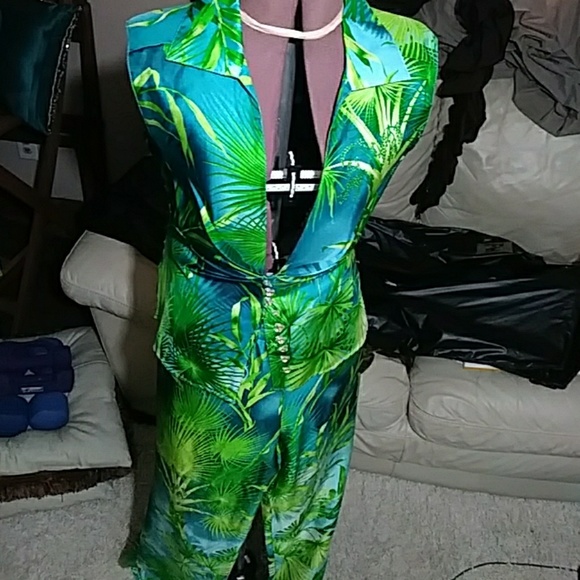 Versace palm jlo iconic print authentic 100% - Picture 3 of 5