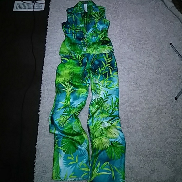 Versace palm jlo iconic print authentic 100% - Picture 2 of 5