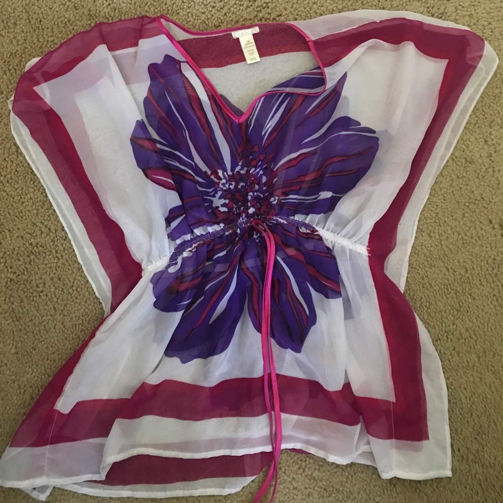 Butterfly Drawstring Blouse