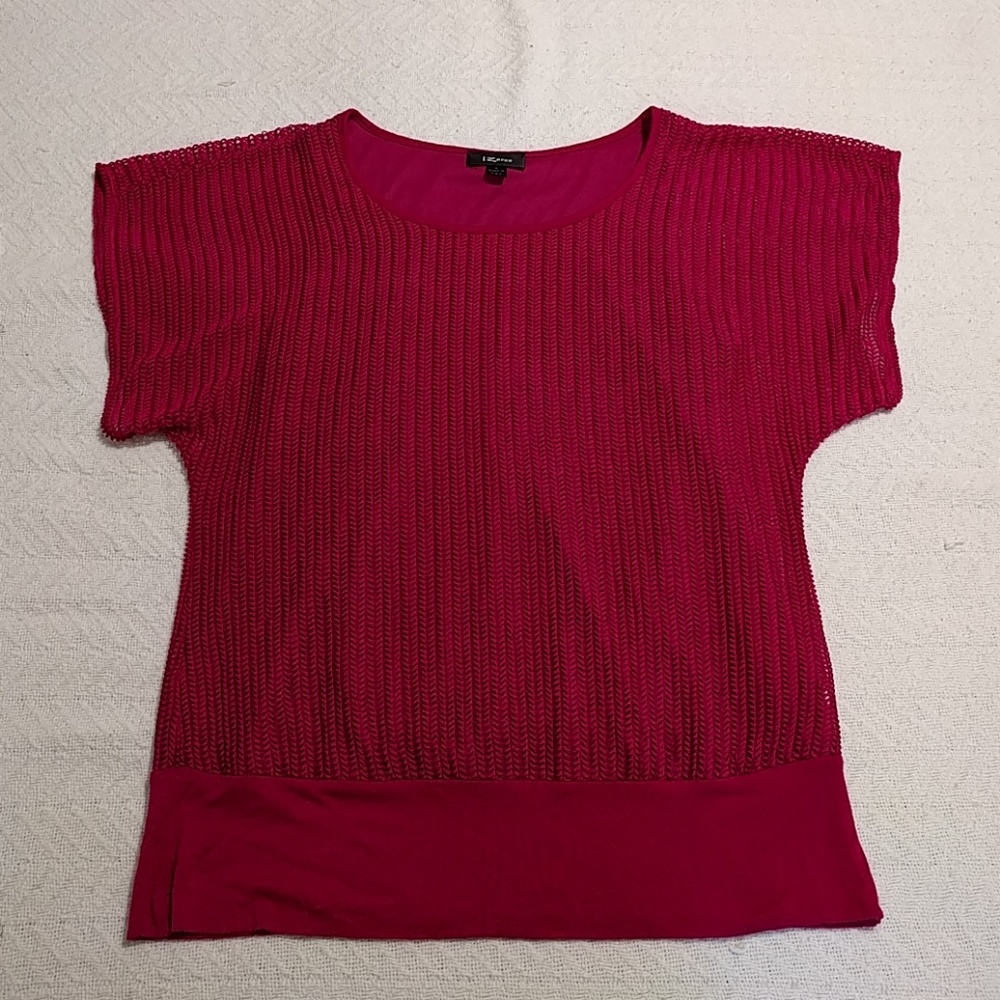 Drapey Magenta Knit Top
