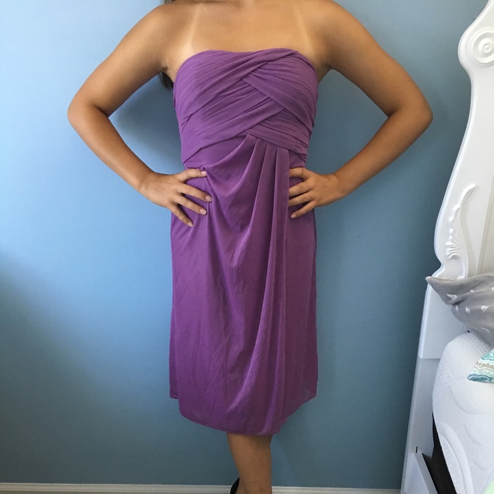 Purple cocktail dress