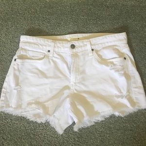 Joe's distressed denim shorts