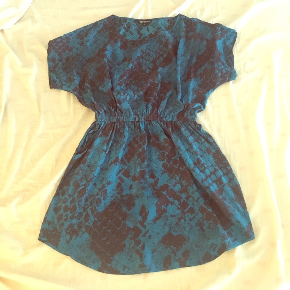Express snake print dress