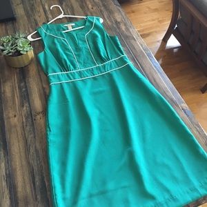 Green business casual dress