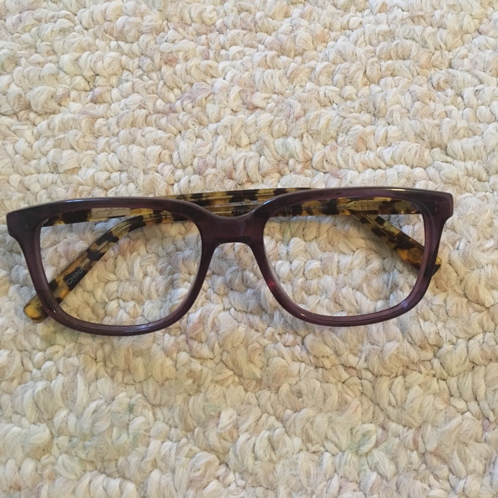 Plastic eyeglass frames