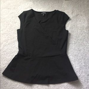 The Limited Black Peplum Top