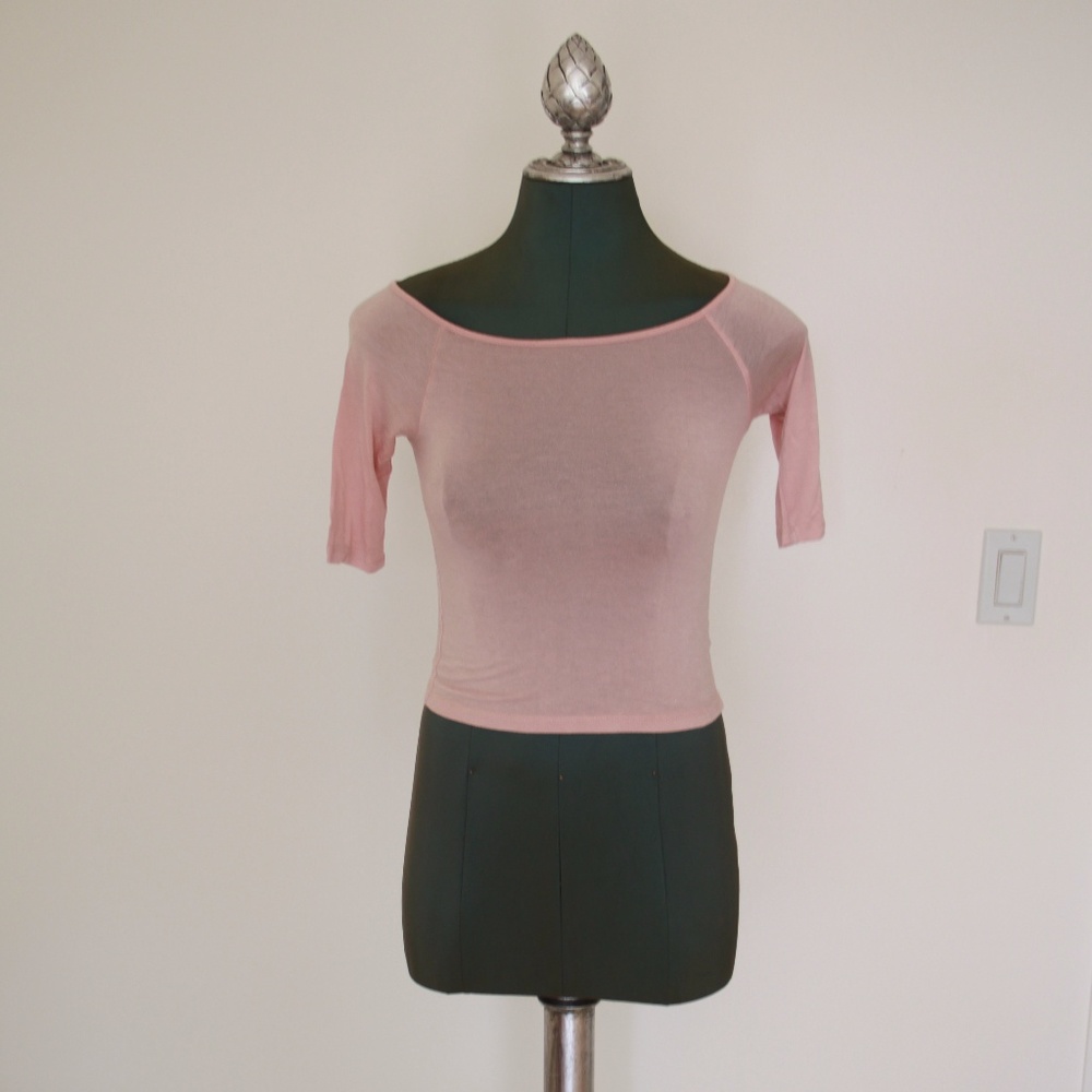 Nordstrom Rack Crop Tops (Pink and White)