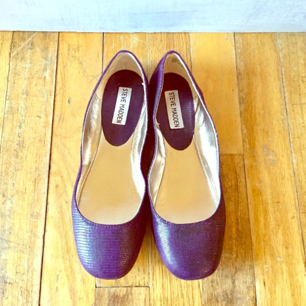 CCO 💘HP!💘Madden STARZ Purple Croc Ballet Flats
