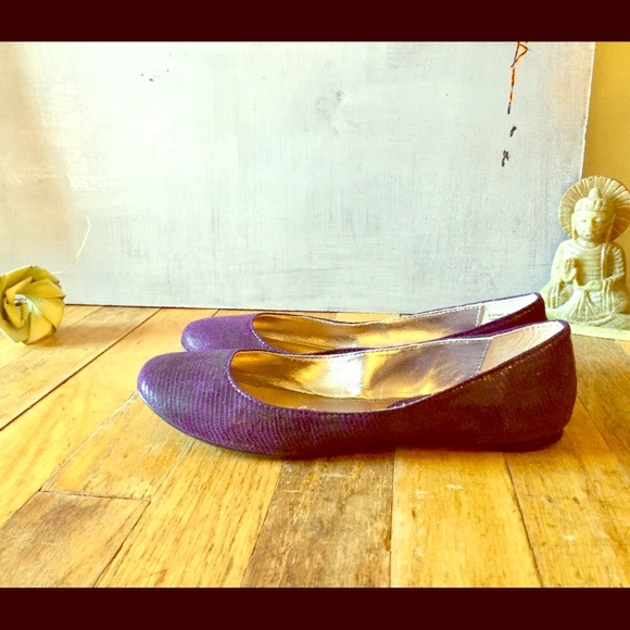 CCO 💘HP!💘Madden STARZ Purple Croc Ballet Flats - Picture 4 of 8