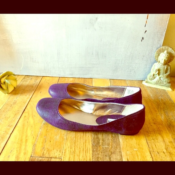 CCO 💘HP!💘Madden STARZ Purple Croc Ballet Flats - Picture 2 of 8