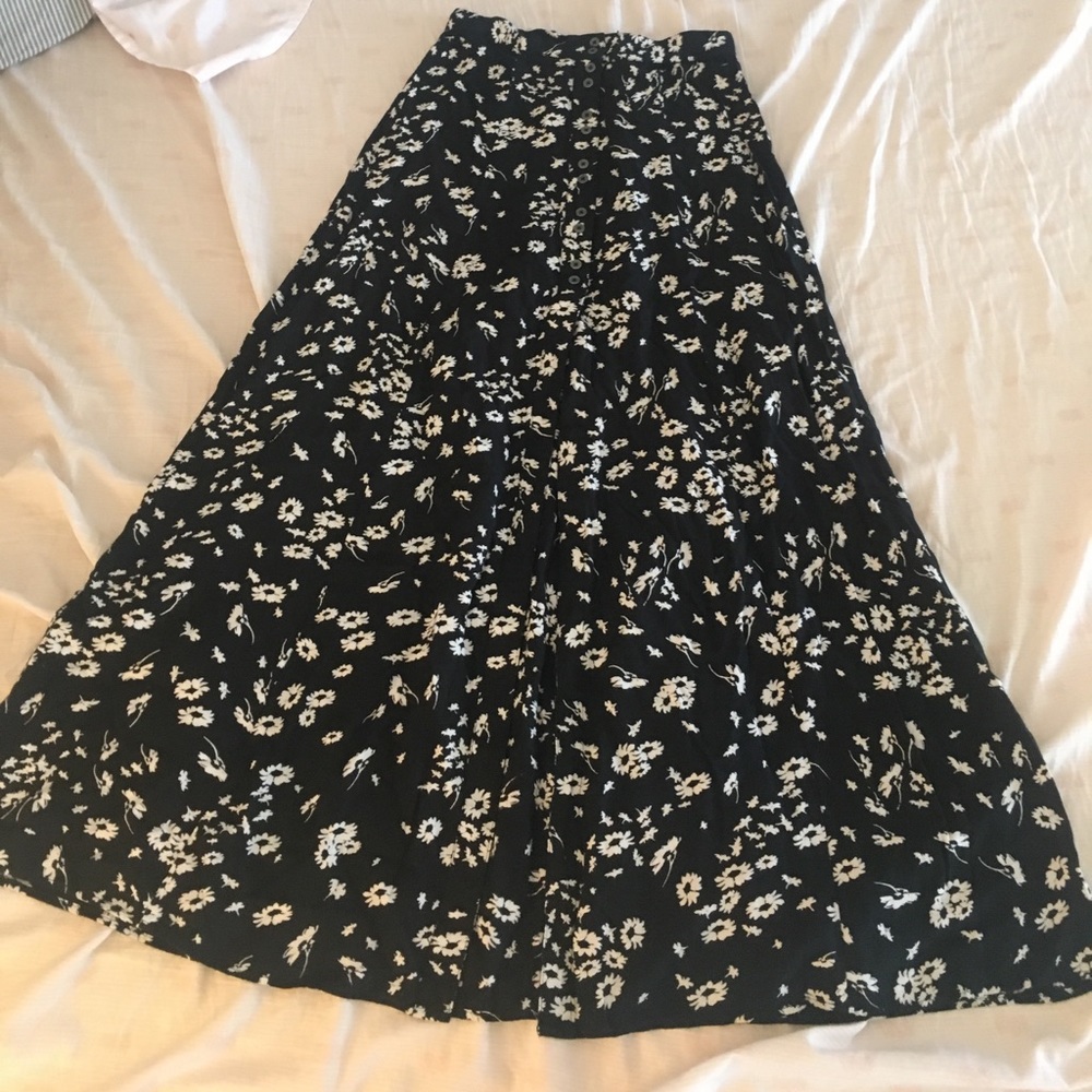 Long floral skirt