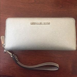 Michael Kors silver wallet