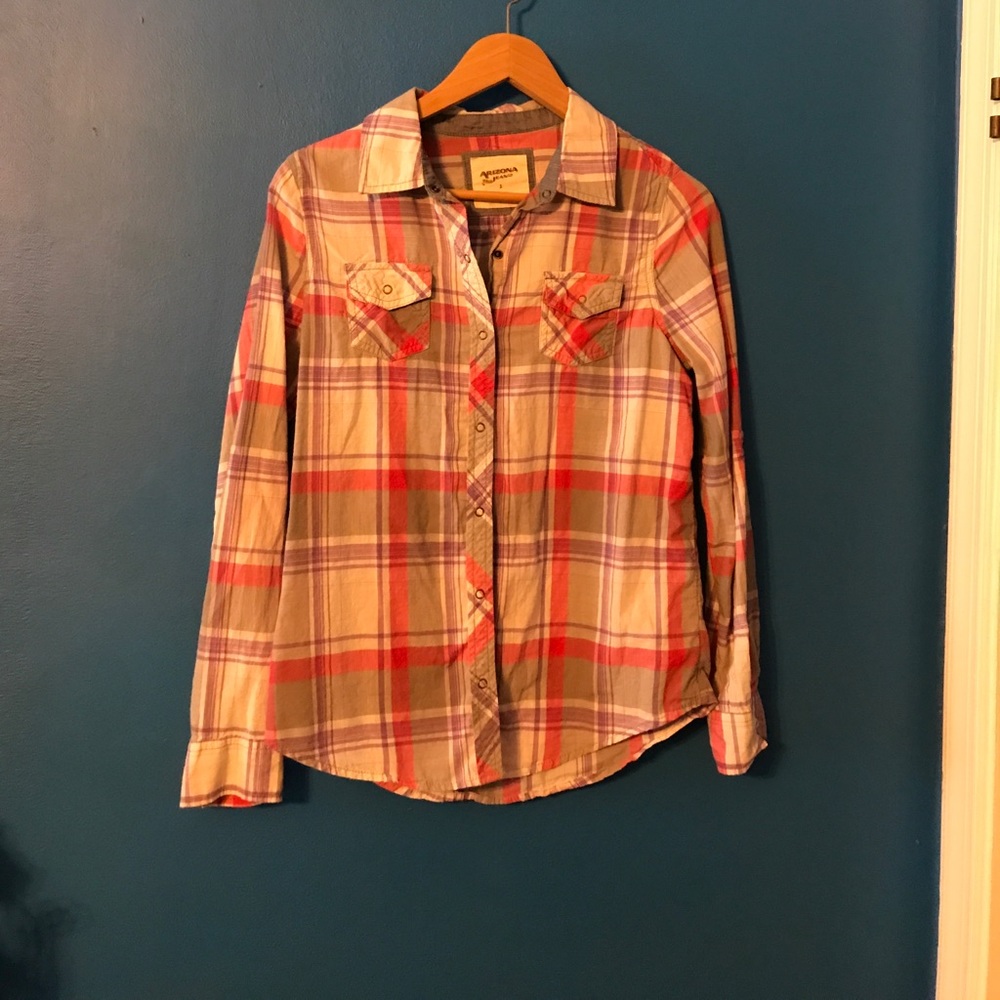 Checkered button down