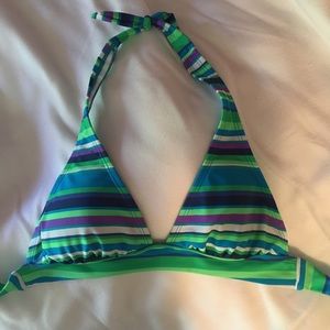 Striped Bathing Suit Top